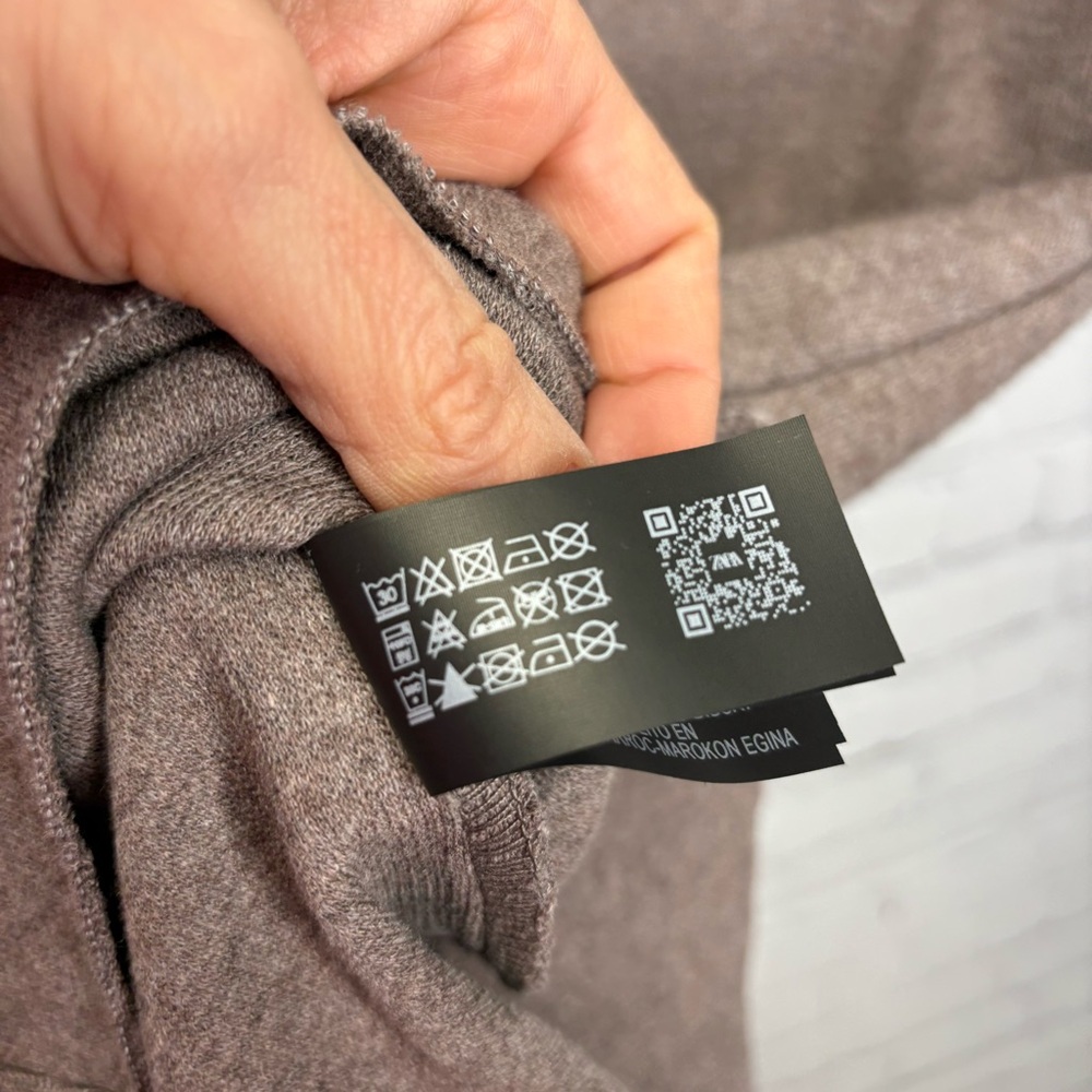 NWT Zara Short Sleeve Mini Sweater Dress - Picture 5 of 5